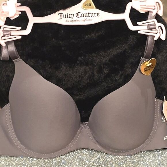 Juicy Couture 2-PK Rhinestone/Juicy Logo Push-Up Bra - Picture 7 of 8
